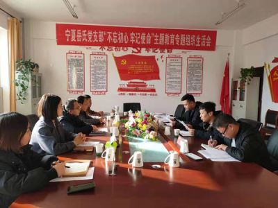 寧夏岳氏黨支部召開(kāi)“不忘初心，牢記使命”主題教育專題組織生活會(huì)